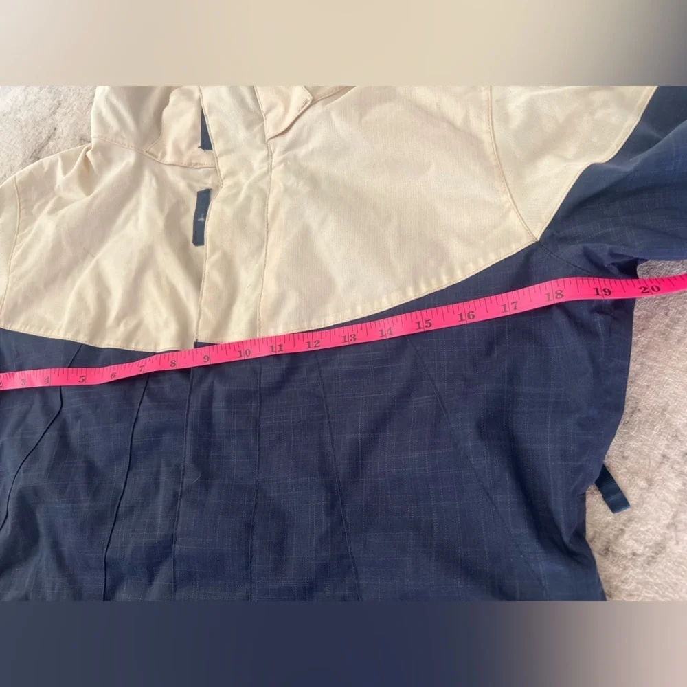 Burton Priscilla Women’s Snowboard Ski Jacket Navy Tan Size S Dryride